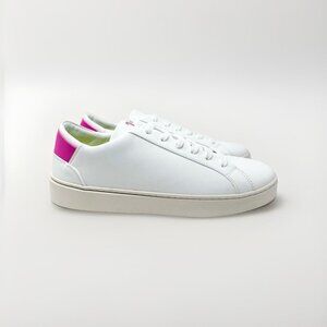 Thousand Fell Men's Lace Up Sneakers White/Pink 11 US / 44 EU